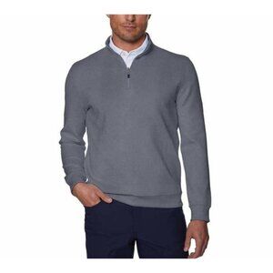 Hickey Golf Gray Quarter Zip Long Sleeve Pullover Shirt Size L